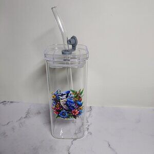 Square glass drinking glass